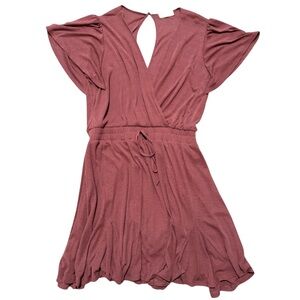 Altar’d State Deep V Flutter Dress